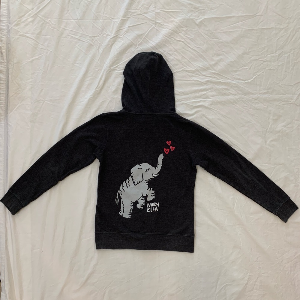 Ivory Ella Zip-up Sweatshirt
